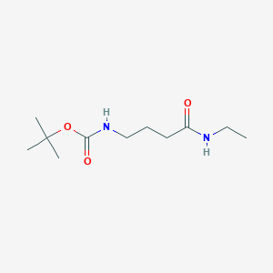 molecular formula C11H22N2O3 B8540367 (3-Ethylcarbamoyl-propyl)-carbamic acid tert-butyl ester 