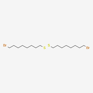 molecular formula C16H32Br2S2 B8540610 1-Bromo-8-[(8-bromooctyl)disulfanyl]octane CAS No. 162107-97-3