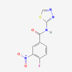 4-Fluoro-3-nitro-N-[1,3,4]thiadiazol-2-yl-benzamide