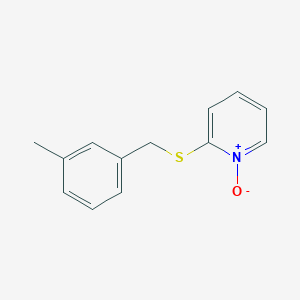 molecular formula C13H13NOS B8540672 2-(3-Methylphenylmethylthio)pyridine N-oxide 