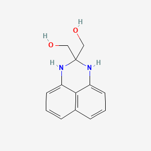 molecular formula C13H14N2O2 B8540679 1H-Perimidine-2,2(3H)-dimethanol CAS No. 176180-03-3