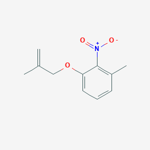 molecular formula C11H13NO3 B8540721 2-Methyl-3-(3-methyl-2-nitrophenoxy)-1-propene 