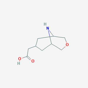 molecular formula C9H15NO3 B8540740 (3-Oxa-9-aza-bicyclo[3.3.1]non-7-yl)-acetic acid 