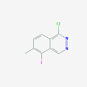 molecular formula C9H6ClIN2 B8540743 1-Chloro-5-iodo-6-methylphthalazine 