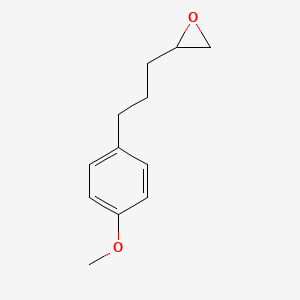molecular formula C12H16O2 B8540748 2-[3-(4-Methoxyphenyl)propyl]oxirane 
