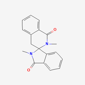 molecular formula C18H16N2O2 B8540811 2,2'-dimethylspiro[4H-isoquinoline-3,3'-isoindole]-1,1'-dione CAS No. 69135-69-9