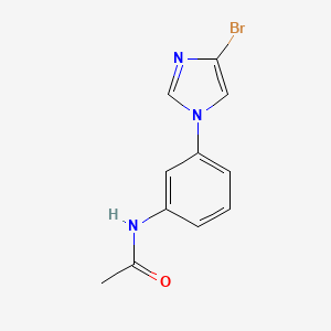 molecular formula C11H10BrN3O B8540820 n-[3-(4-Bromo-imidazol-1-yl)-phenyl]-acetamide 