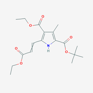 2-O-tert-butyl 4-O-ethyl 5-(3-ethoxy-3-oxoprop-1-enyl)-3-methyl-1H-pyrrole-2,4-dicarboxylate