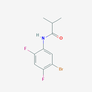 molecular formula C10H10BrF2NO B8540946 N-(5-bromo-2,4-difluorophenyl)-2-methylpropanamide CAS No. 762297-97-2