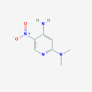 molecular formula C7H10N4O2 B8540953 N2,N2-Dimethyl-5-nitropyridine-2,4-diamine 