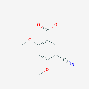 molecular formula C11H11NO4 B8541002 Methyl 5-cyano-2,4-dimethoxybenzoate 