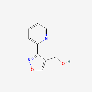 molecular formula C9H8N2O2 B8541035 (3-Pyridin-2-yl-isoxazol-4-yl)-methanol 