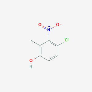 molecular formula C7H6ClNO3 B8541038 4-Chloro-2-methyl-3-nitrophenol CAS No. 219312-11-5
