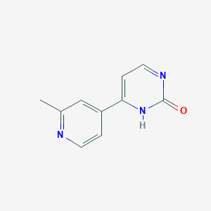 molecular formula C10H9N3O B8541043 4-(2-Methyl-pyridin-4-yl)-1H-pyrimidin-2-one 
