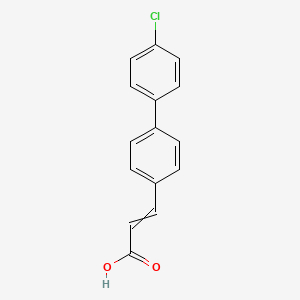 molecular formula C15H11ClO2 B8541050 3-[4-(4-Chlorophenyl)phenyl]prop-2-enoic acid 