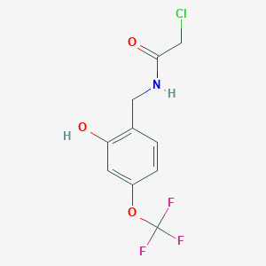 2-Chloro-N-(2-hydroxy-4-(trifluoromethoxy)benzyl)acetamide