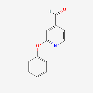 molecular formula C12H9NO2 B8541068 2-Phenoxyisonicotinaldehyde 