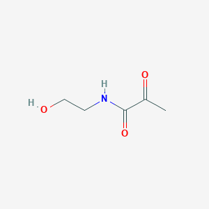 molecular formula C5H9NO3 B8541093 N-(2-hydroxyethyl)-2-oxopropanamide 