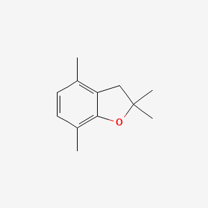 molecular formula C12H16O B8541199 2,3-Dihydro-2,2,4,7-tetramethylbenzofuran CAS No. 96126-98-6