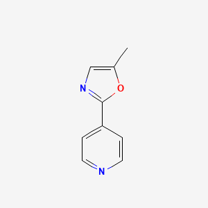 molecular formula C9H8N2O B8541203 4-(5-Methyl-oxazol-2-yl)-pyridine 