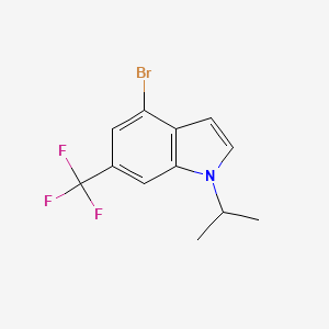 1H-Indole,4-bromo-1-(1-methylethyl)-6-(trifluoromethyl)-