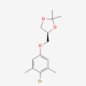 (S)-4-(4-bromo-3,5-dimethyl-phenoxymethyl)-2,2-dimethyl-[1,3]dioxolane