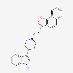 1H-Indole, 3-[1-(2-naphtho[1,2-b]furan-3-ylethyl)-4-piperidinyl]-