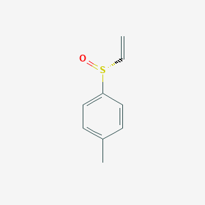 molecular formula C9H10OS B8541342 (+)-(R)-p-tolyl vinyl sulphoxide CAS No. 54828-68-1