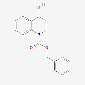molecular formula C17H17NO3 B8541361 1-Benzyloxycarbonyl-4-hydroxy-1,2,3,4-tetrahydroquinoline 