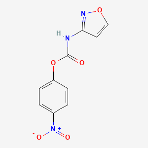 molecular formula C10H7N3O5 B8541371 4-Nitrophenyl isoxazol-3-ylcarbamate 