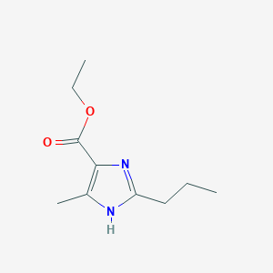 molecular formula C10H16N2O2 B8541457 Ethyl 5-Methyl-2-propyl-3H-imidazole-4-carboxylate CAS No. 146650-89-7