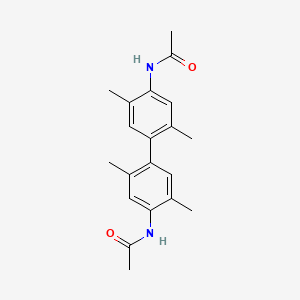 molecular formula C20H24N2O2 B8541514 N,N'-diacetyl-2,5,2',5'-tetramethylbenzidine CAS No. 7403-08-9