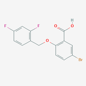 5-Bromo-2-{[(2,4-difluorophenyl)methyl]oxy}benzoic acid