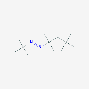 molecular formula C12H26N2 B8541673 (E)-1-tert-Butyl-2-(2,4,4-trimethylpentan-2-yl)diazene CAS No. 57905-89-2