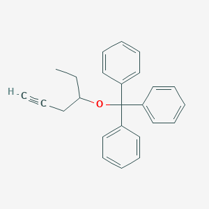 molecular formula C25H24O B8541681 4-Triphenylmethoxy-1-hexyne CAS No. 52517-95-0