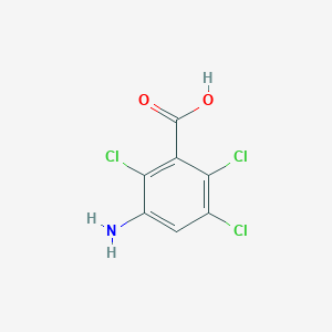 molecular formula C7H4Cl3NO2 B8541718 3-Amino-2,5,6-trichlorobenzoic acid 