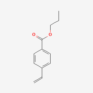 molecular formula C12H14O2 B8541726 4-(Propoxycarbonyl)styrene 