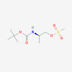 molecular formula C9H19NO5S B8541799 (R)-2-((tert-butoxycarbonyl)amino)propyl methanesulfonate 
