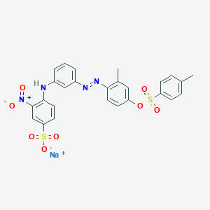 molecular formula C26H21N4NaO8S2 B085418 酸性橙 67 CAS No. 12220-06-3