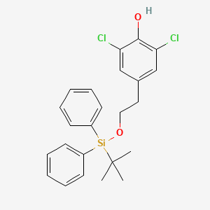 4-(2-{[tert-Butyl(diphenyl)silyl]oxy}ethyl)-2,6-dichlorophenol