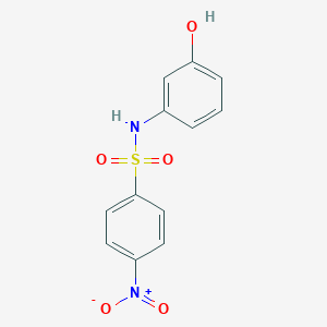 molecular formula C12H10N2O5S B8541842 3-[(4-Nitrophenyl)sulfonyl]aminophenol 