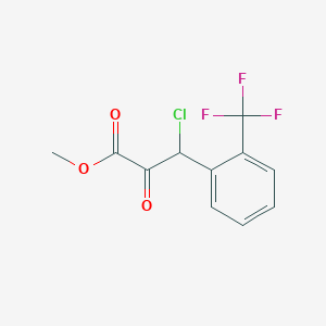 3-Chloro-3-(2-trifluoromethyl-phenyl)-2-oxo-propionic acid methyl ester