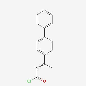3-([1,1'-Biphenyl]-4-yl)but-2-enoyl chloride