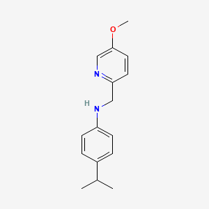 molecular formula C16H20N2O B8541950 (4-Isopropylphenyl)[(5-methoxypyridin-2-yl)methyl]amine 