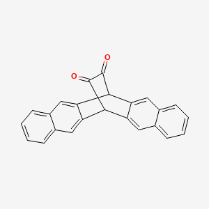 molecular formula C24H14O2 B8541978 6,13-Ethanopentacenedione, 6,13-dihydro- CAS No. 757245-32-2