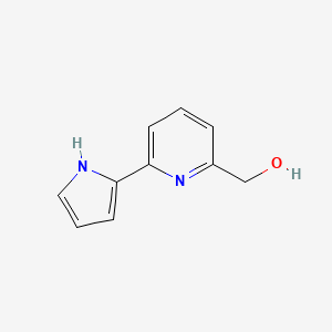 molecular formula C10H10N2O B8541984 [6-(1H-pyrrol-2-yl)pyridin-2-yl]methanol 