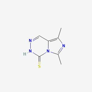6,8-Dimethyl-imidazo[1,5-d]-as-triazine-4(3H)-thione