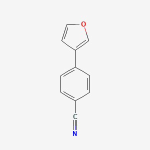 molecular formula C11H7NO B8542043 4-(Furan-3-yl)benzonitrile 