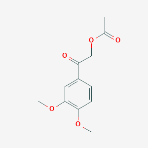 molecular formula C12H14O5 B8542060 2-(3,4-Dimethoxyphenyl)-2-oxoethyl acetate 
