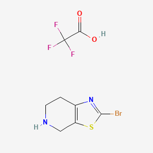 molecular formula C8H8BrF3N2O2S B8542089 2-Bromo-4,5,6,7-tetrahydrothiazolo[5,4-c]pyridine trifluoroacetate 